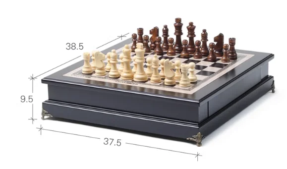High-grade chess wooden ornaments adult children students puzzle chess