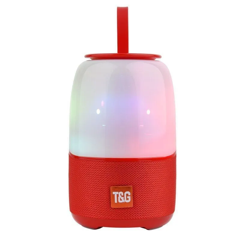 Top seller dropshipping wireless bottle shape new design portable rgb light speaker with fm radio TG608