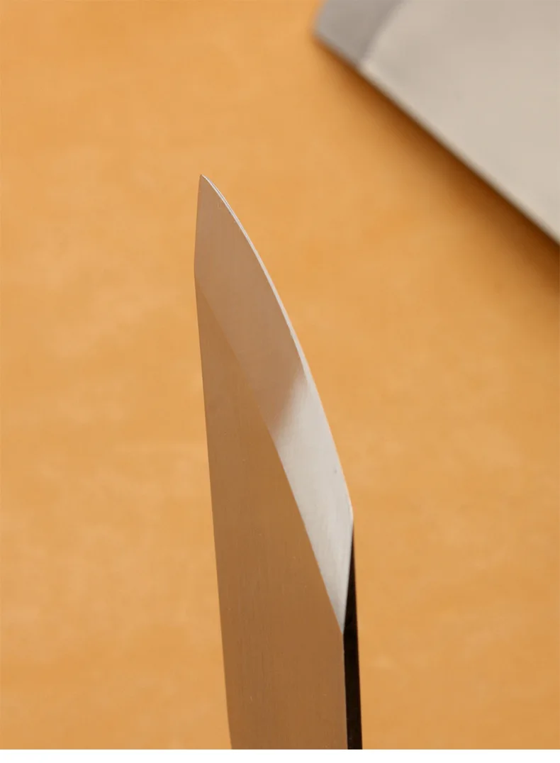 188mm Leather Thinning Knife Ebony Handle High Speed Steel Leather Handmade Tool