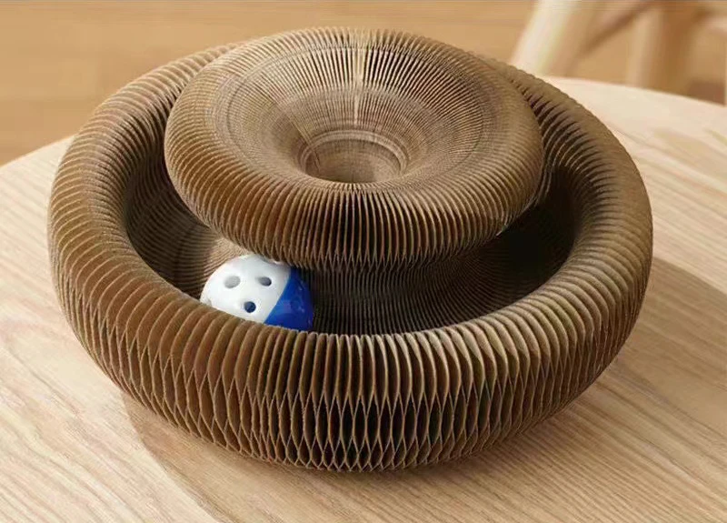 hot selling Magic Organ cat scratching board corrugated paper board cat grinding claw Cat Toys with ball