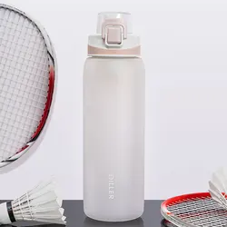 1000 ml outdoor sport bottle plastic water bottles with custom logo plastic portable lid