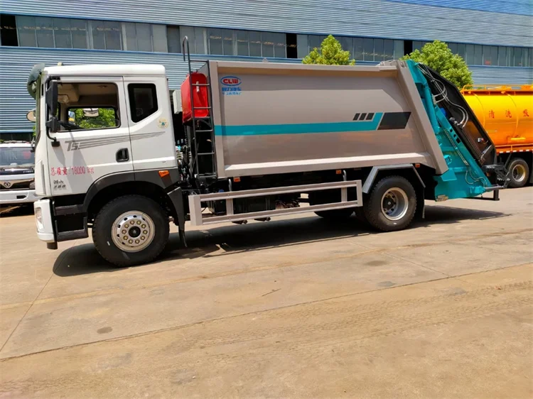 Dongfenghua God Compression Garbage Truck for Recycling for Restaurant Industries with Gearbox as Core Component