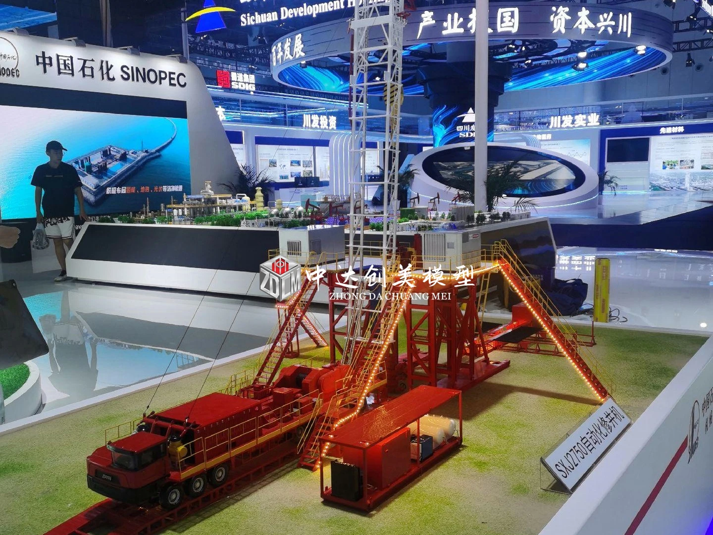 Professional 3d architectural scale model for exhibition Architectural scale model making of industrial machinery