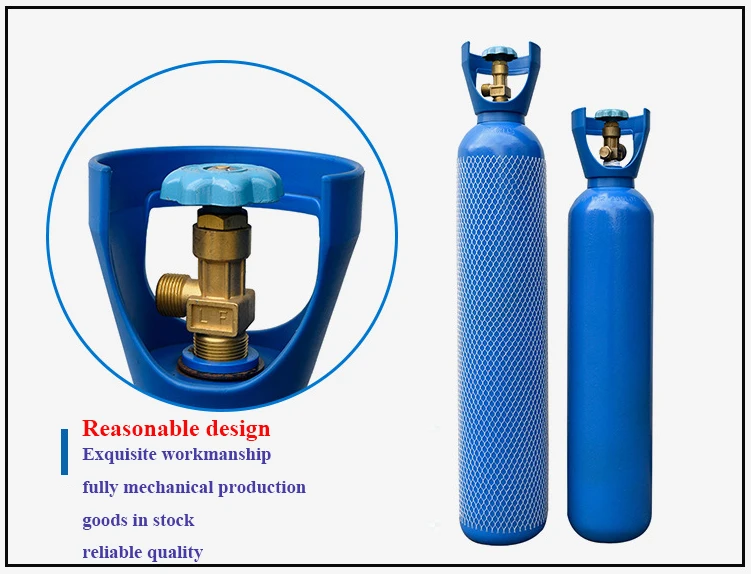 China professional manufacture 40l high purity empty refillable co2 gas bottle/oxygen gas cylinder