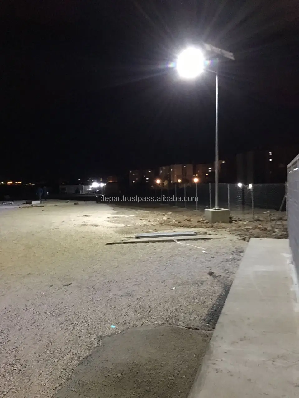 30W солнечный уличный свет 6m стойка для улицы периметра стоянка сад Отдых освещения 12/24V Африки и Ближнего Востока