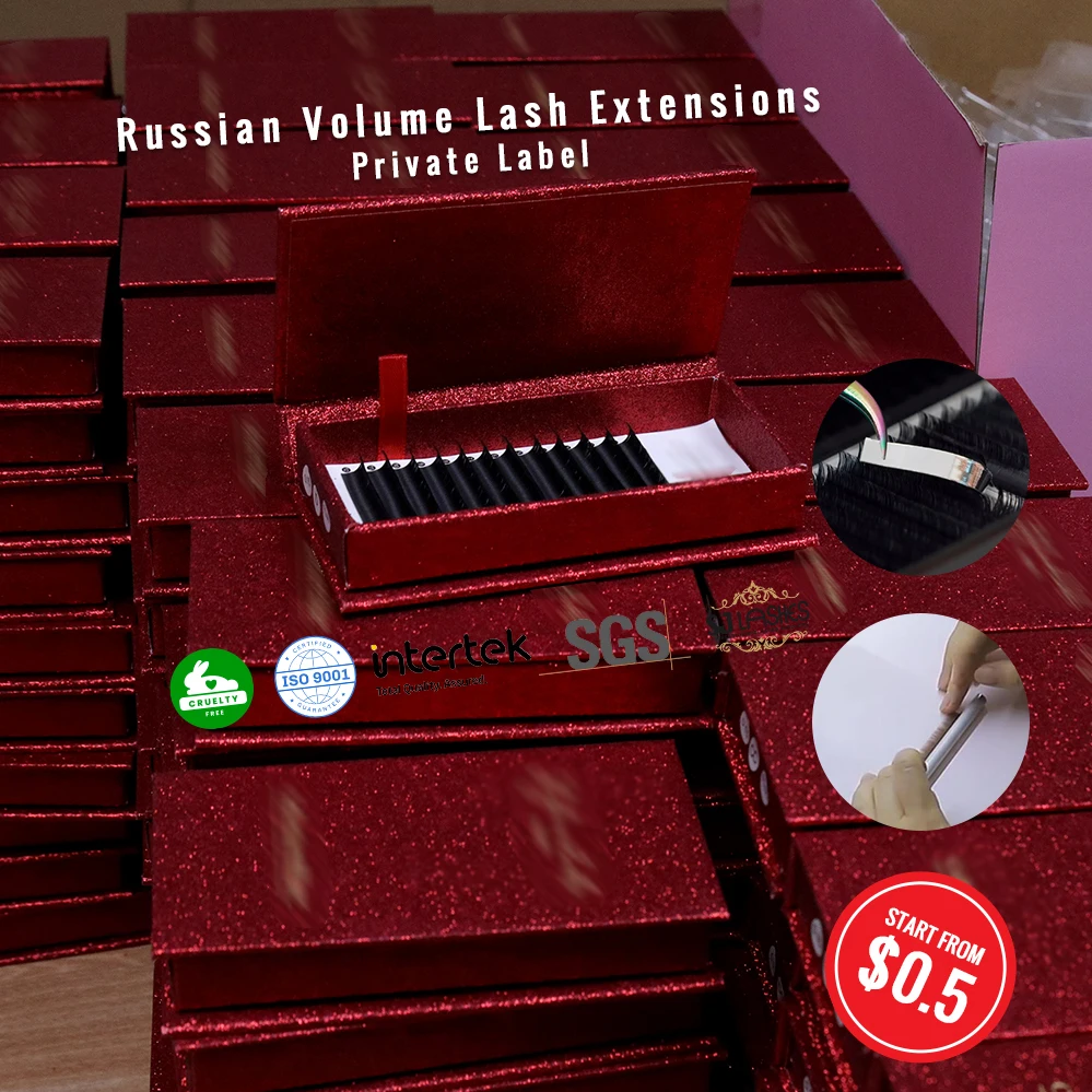 Premium Mink Lash Extension Handmade Lash Extensions Mink Custom Lashes Packaging