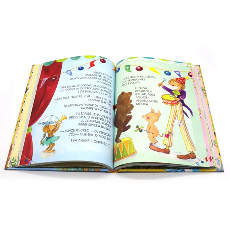 Professional high quality hardcover comic story book printing factory