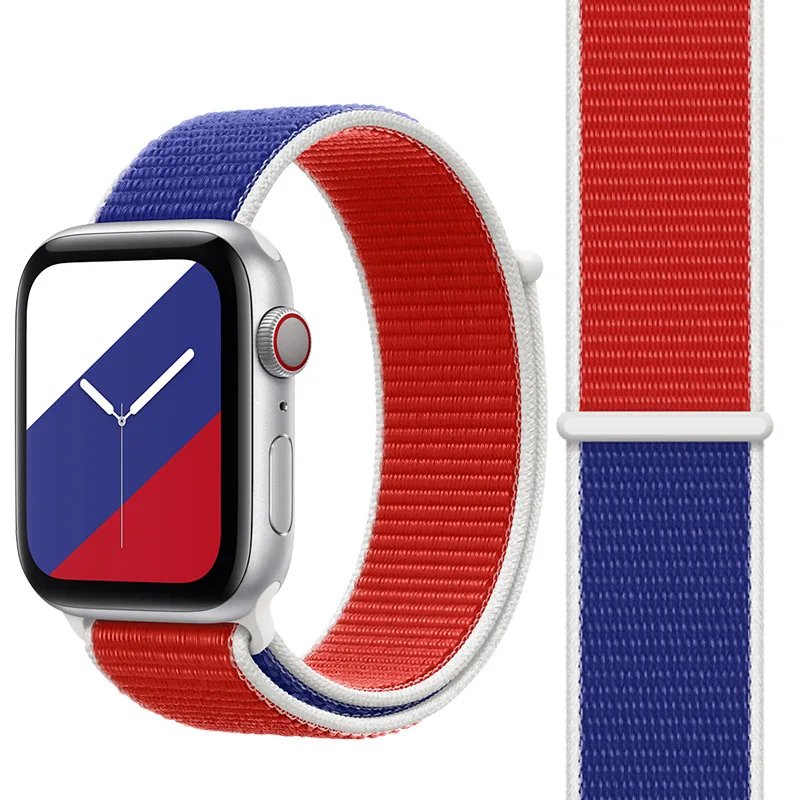 Ремешок спортивный нейлоновый для iwatch 1 2 3 4 5 6 44 мм 40 42