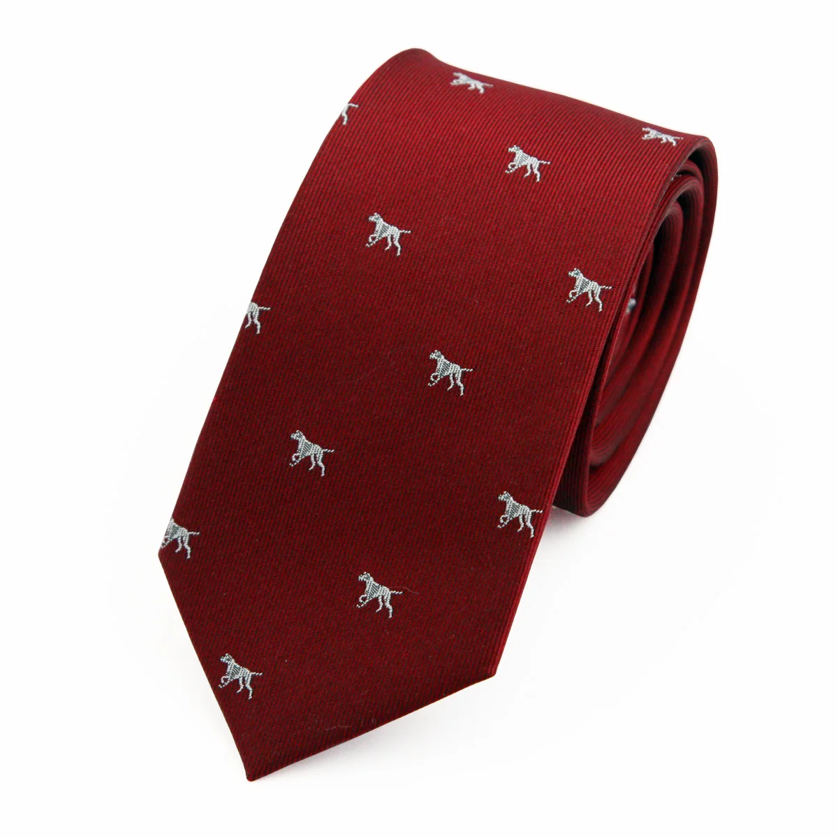 Hamocigia Custom Luxury Handmade Shengzhou Cravate Gravata Animal Silk Jacquard Woven Men Tie