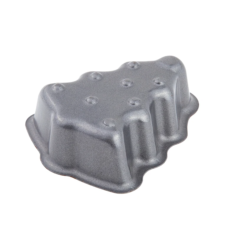 Xinze Custom Christmas Tree Mini Cake Pan Non-Stick Coating Heat Resistant And Beautiful Carbon Steel Cake Pans