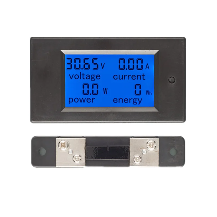 LCD Voltage Current Power Energy Digital Ammeter and Voltmeter PZEM-051 with 50A Shunt DC 6.5-100V 4in1 Dc Amp Volt Meter 220g