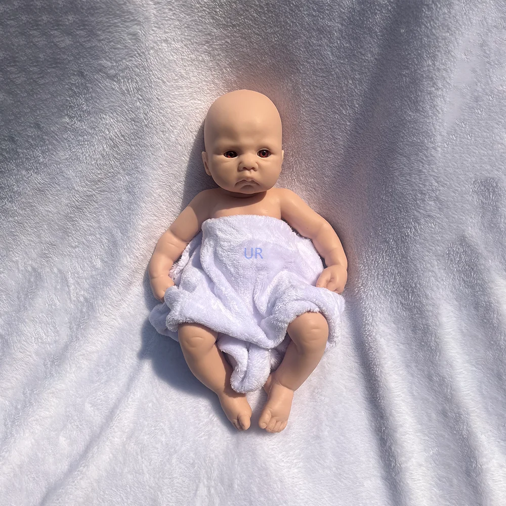 Correct Anatomy 1:1 Simulation Soft 16' Full Silicone Reborn Baby Doll Molds Prototype Baby Sculpt Reborner Collector Kid Toy