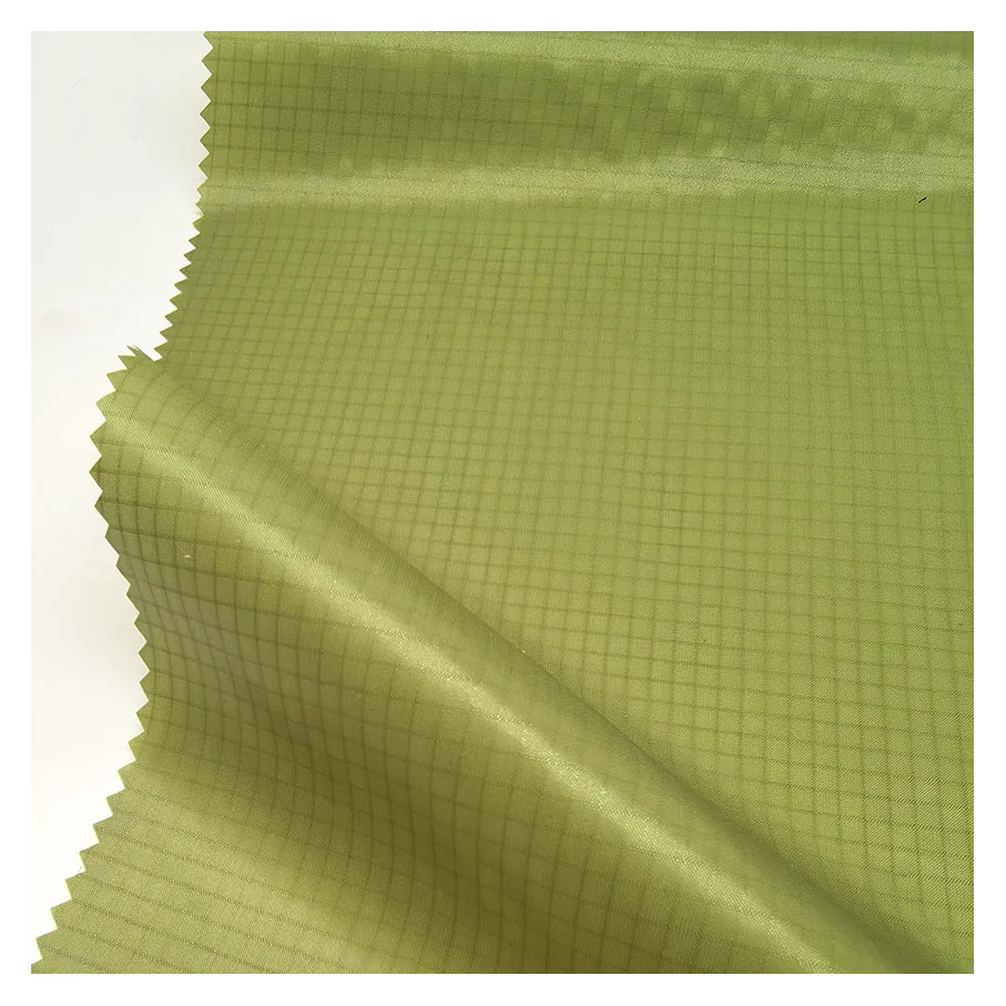 outdoor fabric silicone coated waterproof windproof 240T 40D ripstop nylon taffeta fabric for raincoat/tent/hammock/lining