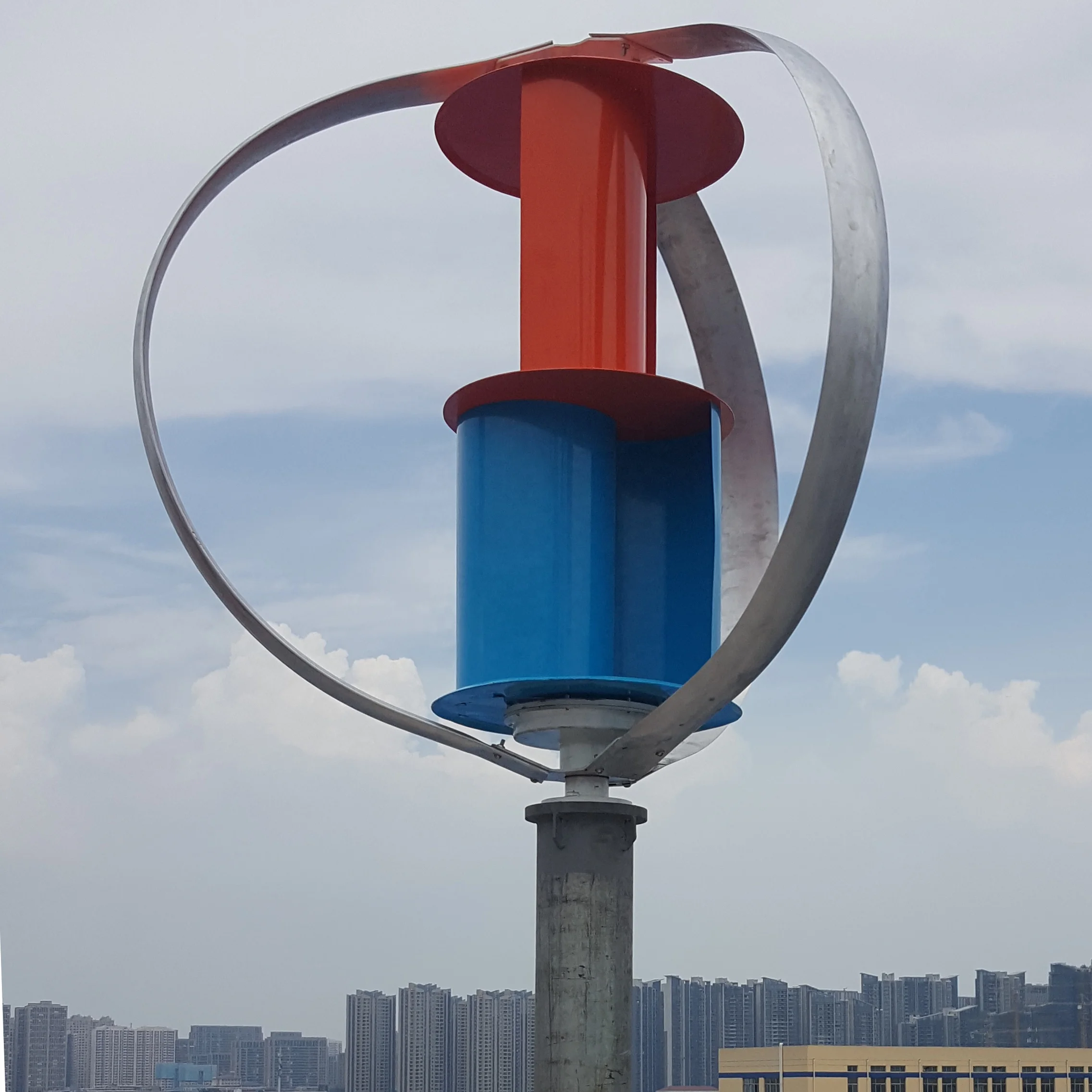 New Design 12V 24V 48V Wind Generator Q Type Vertical Axis Wind Turbine 1KW 2KW 5KW