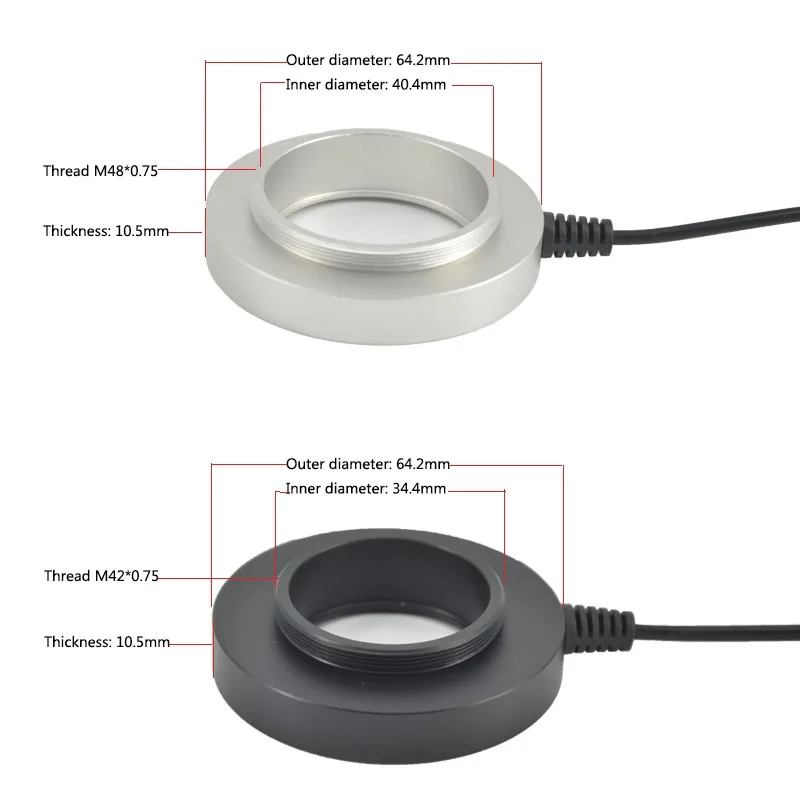 LED Adjustable Ring Light for STEREO ZOOM Microscope Shadowless Lamp USB Plug