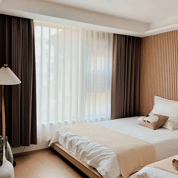 Newest Modern Curtains Beautiful Luxury Sound Proof Electric Embroidery Hotel Living Room Drapes Blackout Window