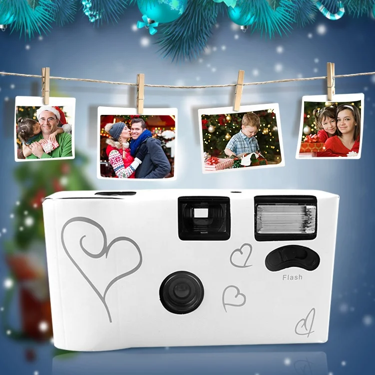 Пленка 35 мм, свадебная Одноразовая камера с вспышкой, цветная пленка Fuji 27Exp с щелочной батареей для использования внутри и снаружи с настольной карточкой