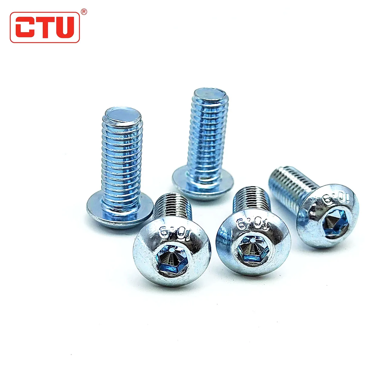alloy steel high grade hex socket cap screw button head 10.9 Removal of hydrogen zinc ISO7380