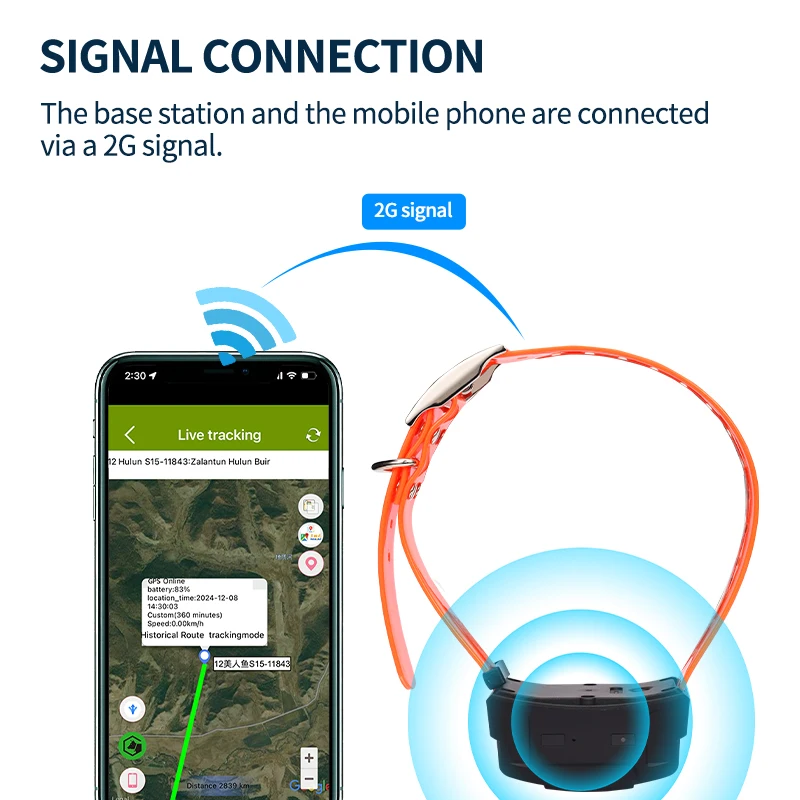 AHGUEP Brand Extra Waterproof Dog GPS Tracker Collar Training Function 4G Network AGPS GSM Beidou Hunting IP67 GPRS Positioning