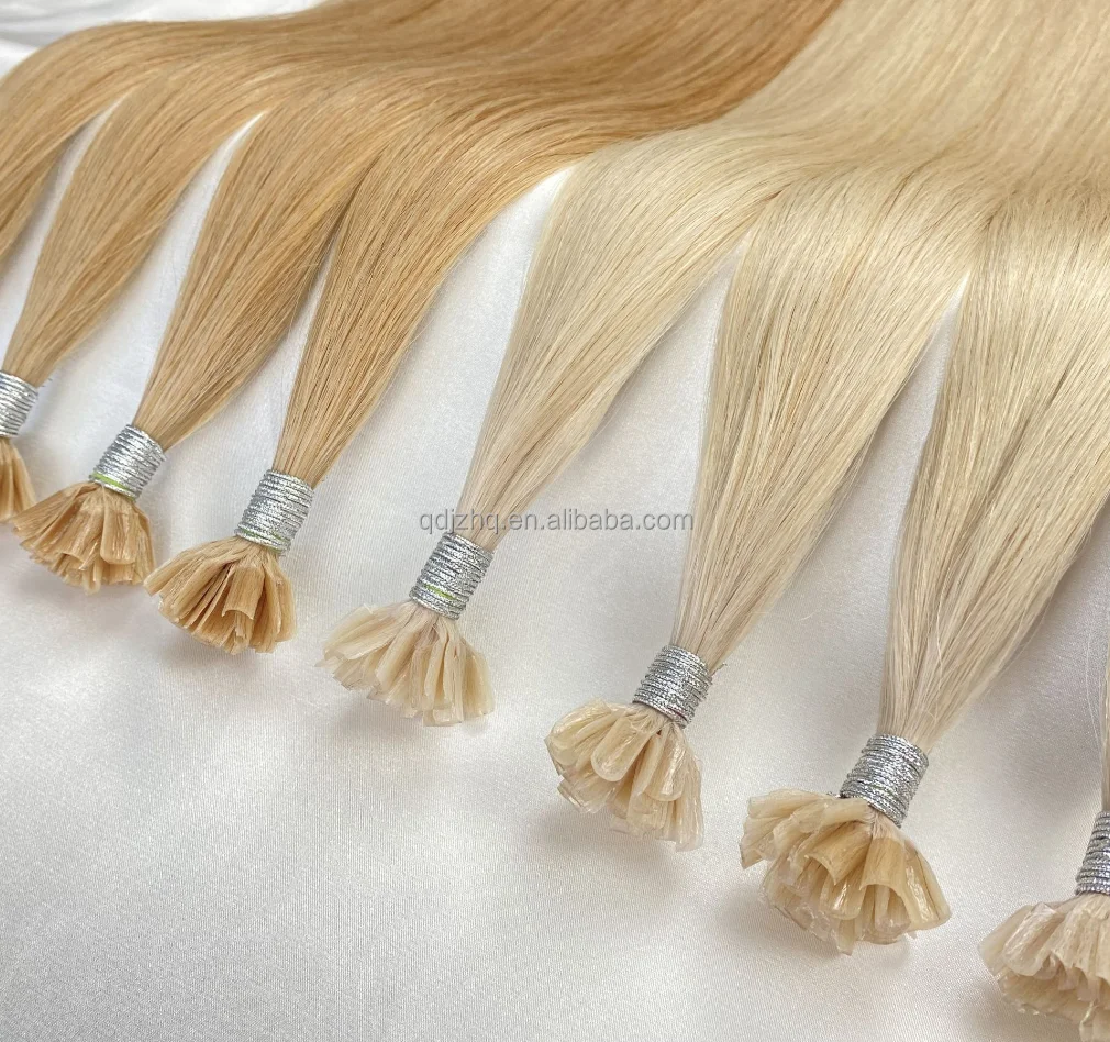 Factory directly sale double drawn Human hair extensions Pre-bonded Keratin hair Extensions Flat U I Tip Hair