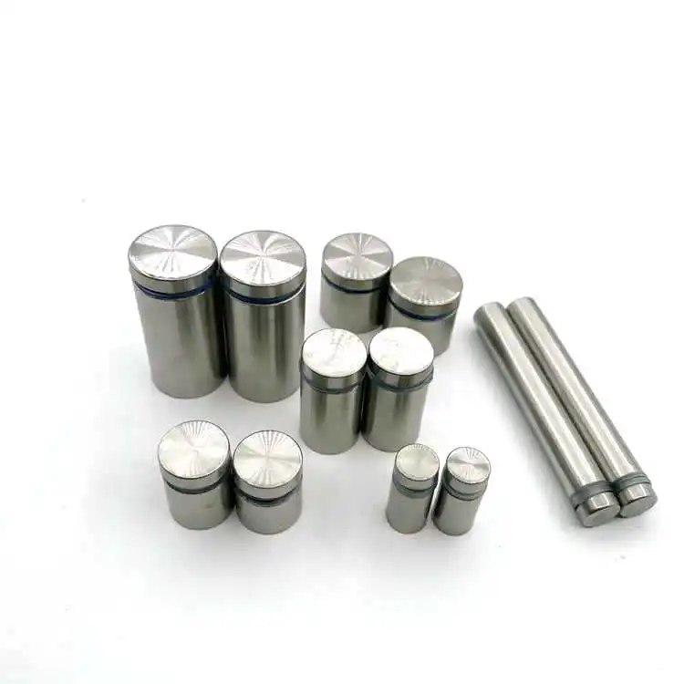 Metal Wall Mounted Standoff Pin Bolt Solid Hollow Stainless Steel Aluminum Sign Screw Standoff Glass Spacer