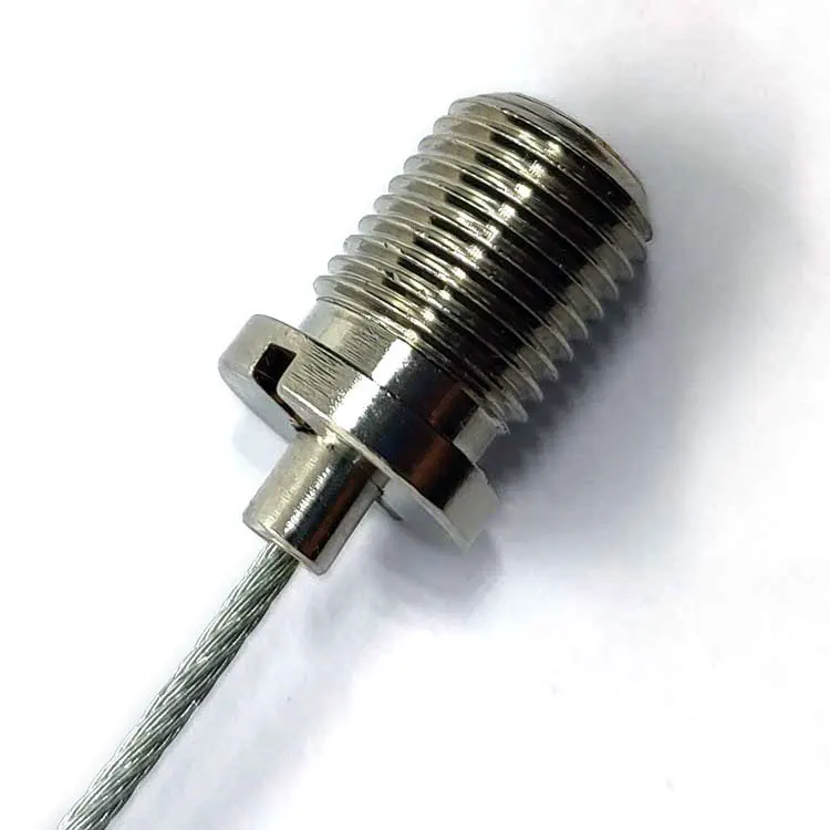 OEM Customized Brass M10 Thread Cable Gripper Iron Cable Clips for Wire Rope Hanging System Lighting Accessories