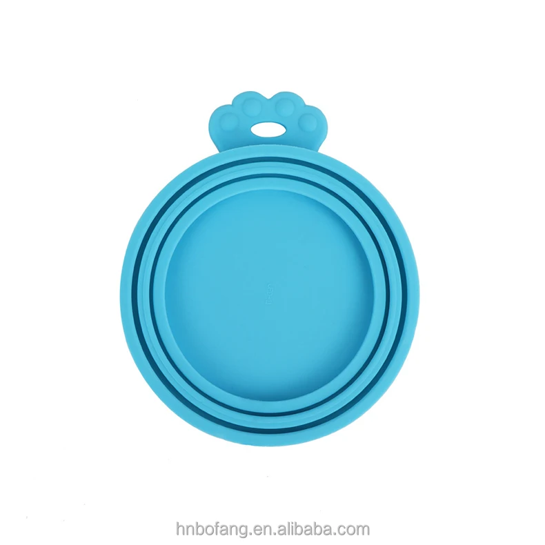 Fit 3 sizes Cans BPA Universal Size Free Storage Cover Silicone Can Lids for Pet Food Can
