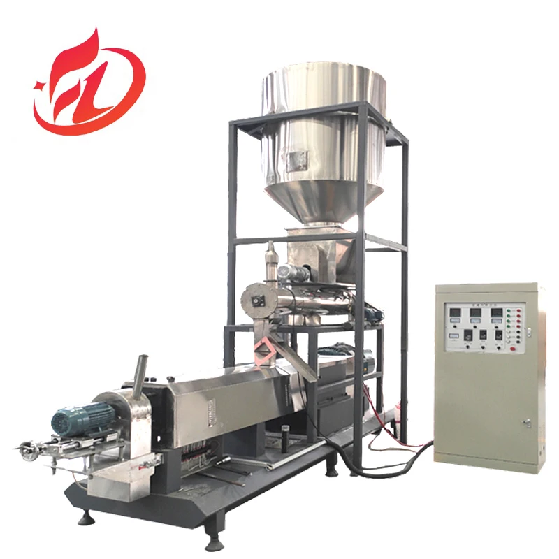 stainless steel  floating fish food pallet extruder sinking aquatic trout fish feed production line machinery