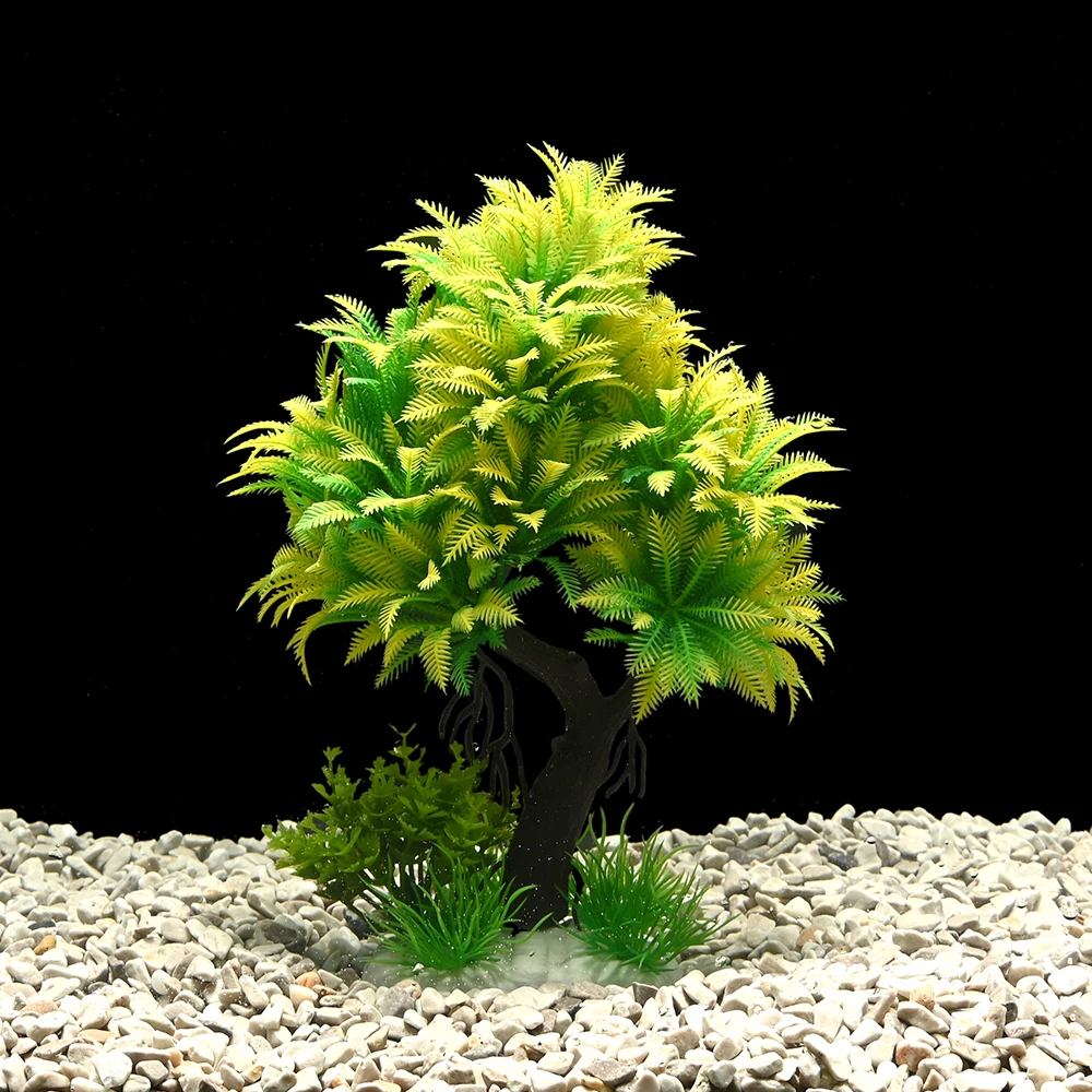 Accessories Aquatic Plants, 6colors Fish Tank Decorations, Aquarium Decor Plastic Plants