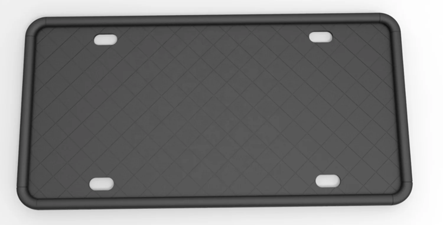 Durable Silicone License Plate Frames with 8 Screws