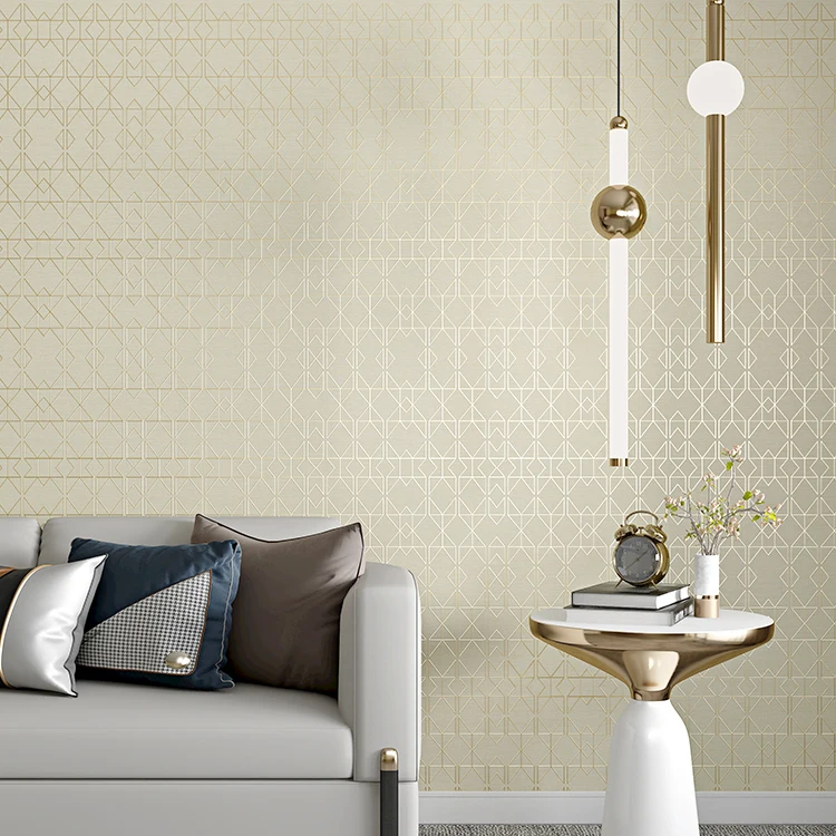 Wallpaper  decoration imported Aoslong non-woven  line wallpaper simple modern living room dining room bedroom wall paper  roll