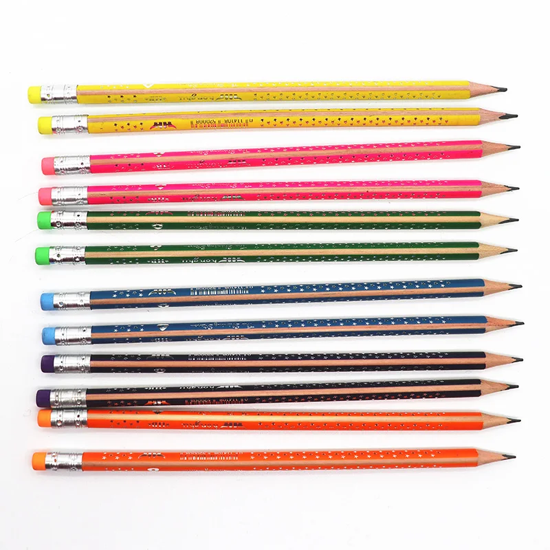 
HB Pencil Naturaland Colour Strip Star Body With Erase 