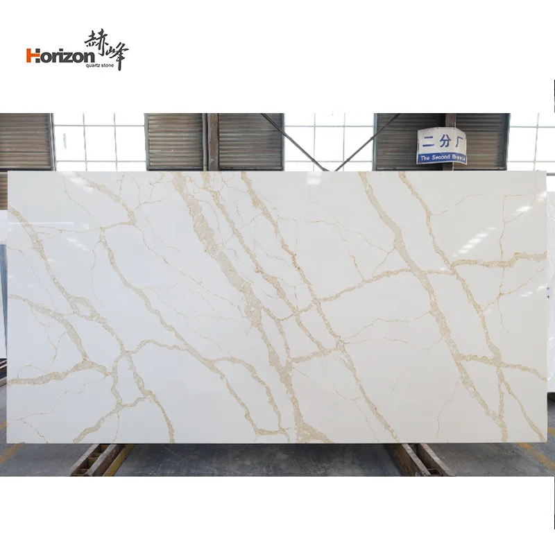 horizon Artificial Stone Quartz Slab gold quartz countertops slabs kitchen worktops