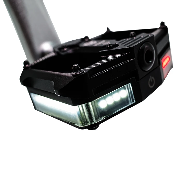 Hot sale Axle Sealed Bearing Security Pedal For Mountain Bicycle with led light safty warning light
