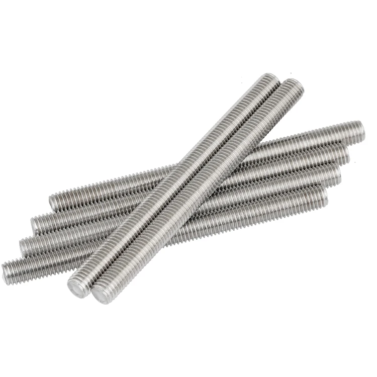 M18 m20 m24 m25 m36 m40 Asme sa193 grade b7 b8 stainless steel stud bolts double threaded bar