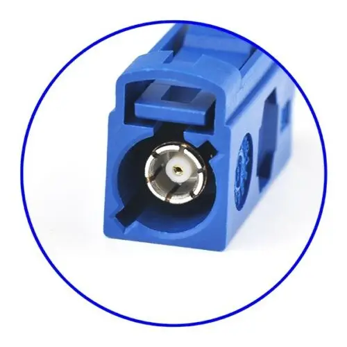 Fakra C Female Blue Crimp Solder Connector for Car GPS Antenna RG316 RG174 Cable