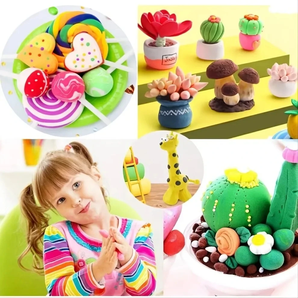 36 Colors DIY Light Clay Intelligent Plasticine And Tools kit Sets Modeling Polymer Clay Slime Toy For Kids Gift