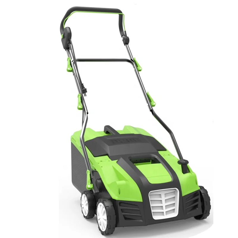 VERTAK 1800W Electric 2 in 1 Garden Scarifying Machine Hand Push Lawn Scarifier And Aerator