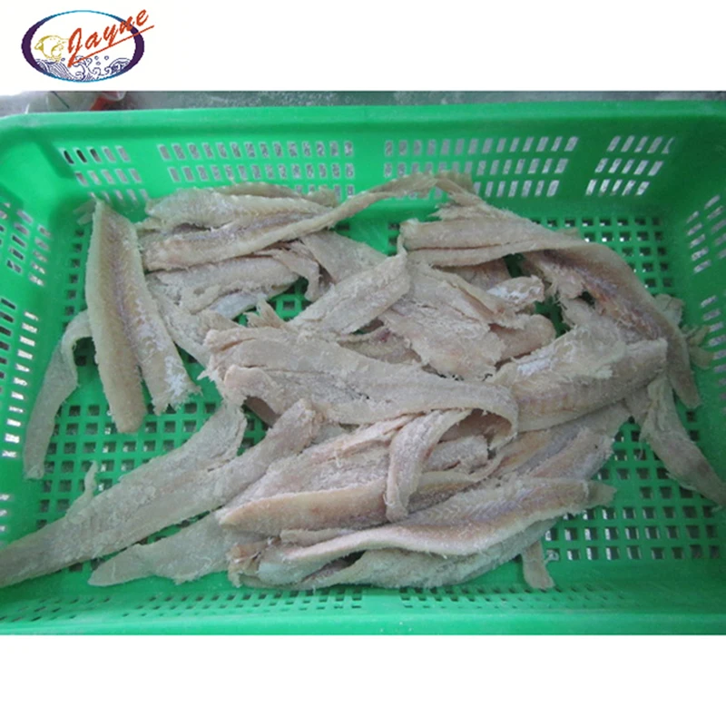China Manufacture high quality good class dry salted pollock fish fillet