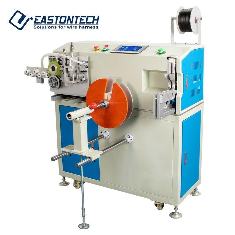 EW-20S-3 Count meter program wire coiling machine cable winding and tying machine wire rewinder
