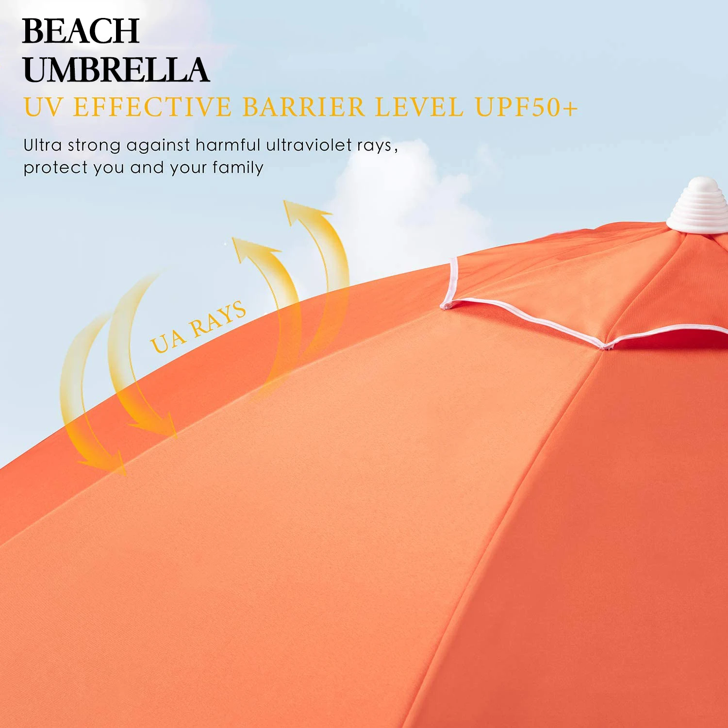 Hot selling sun protective silver coated outdoor Folding beach Chair Umbrella with Universal Clamp