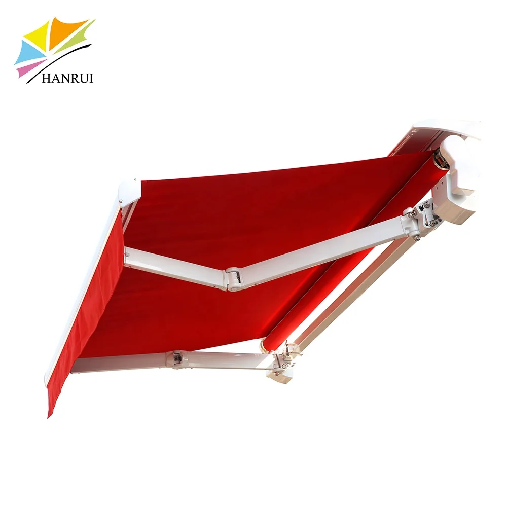 Retractable Chain Arm Patio Motorized And Manual Awning Canopy For Outdoor
