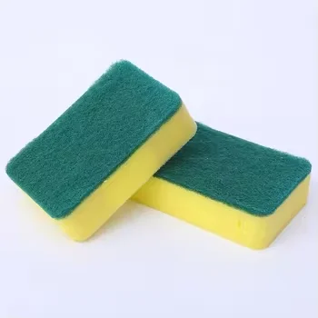 Ningbo Dooso High Density Emery Colorful Scouring Pad Sponge For Wash Dishes Dishwashing Stain Removal Kitchen Cleaning Products