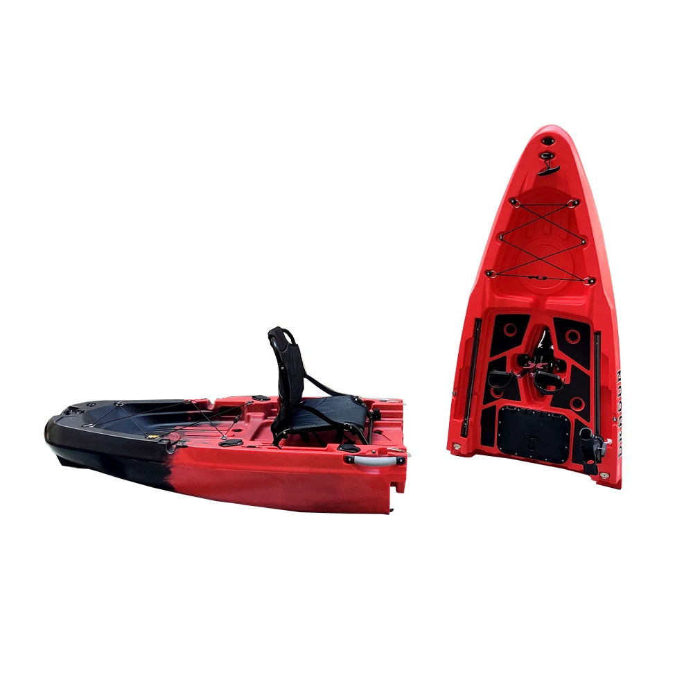 NEW arrival 11FT big capacity single seat FIN pedal modular fishing kayak of outdoor equipment