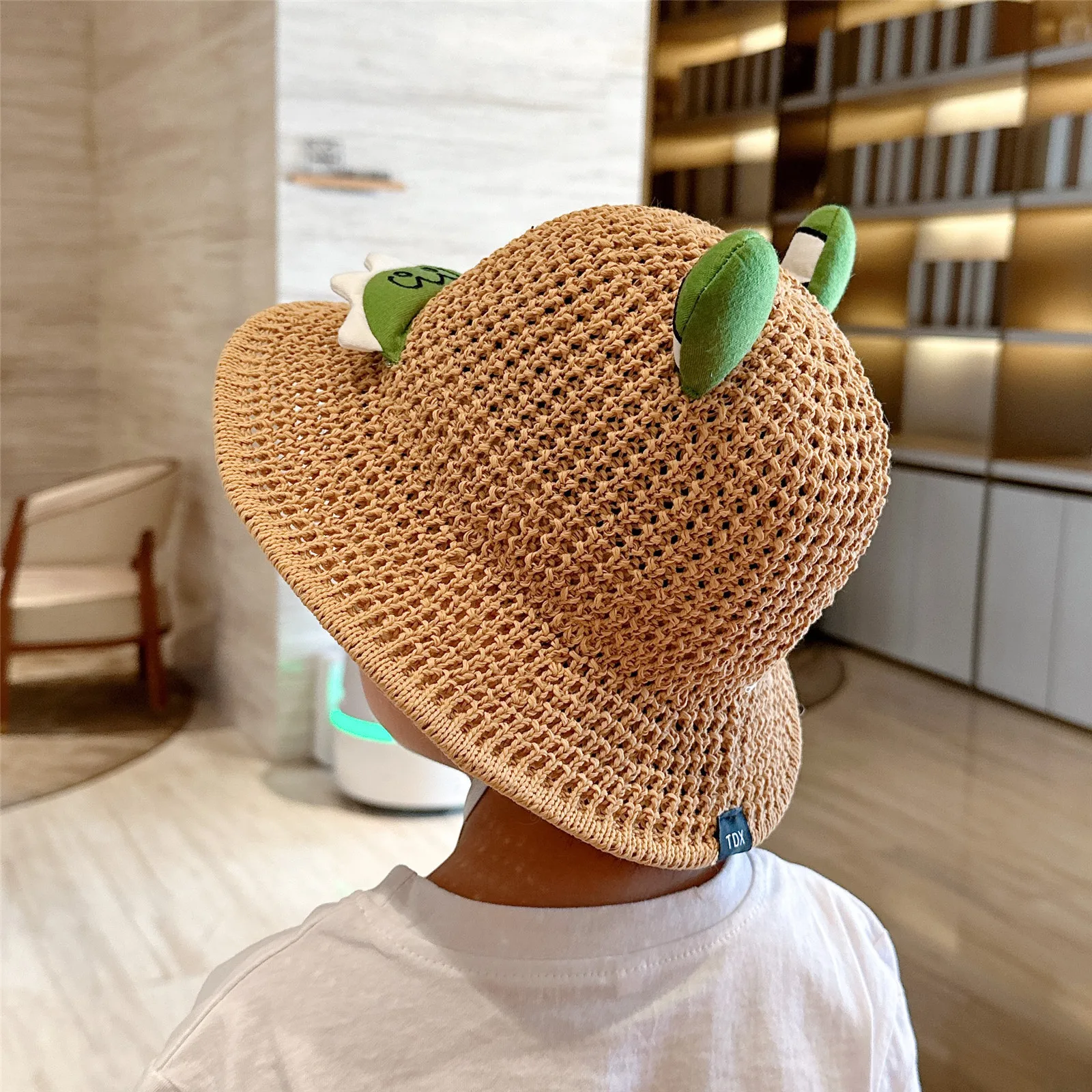 2024 NiYang Summer new unisex children sun hat knitted fun animal style cute fisherman hat