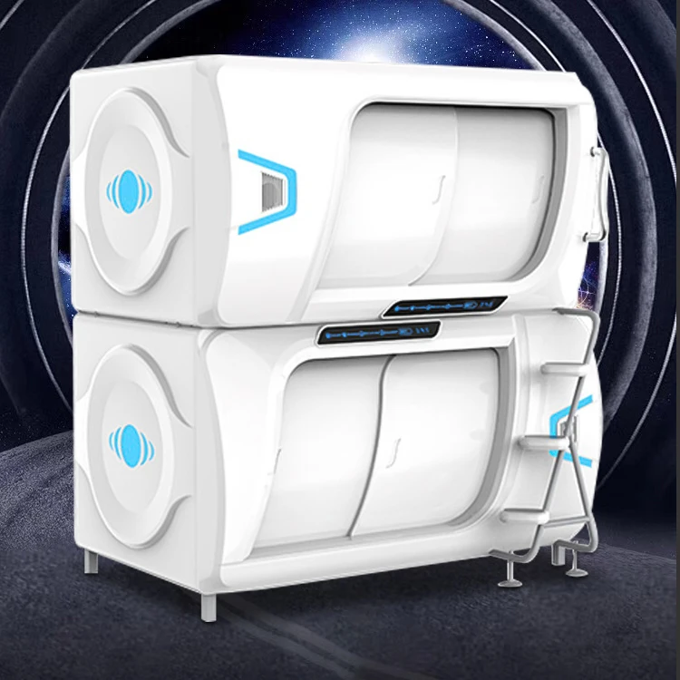 Space cabin bed sleeping pods capsule hotel bunk bed sleeping capsule
