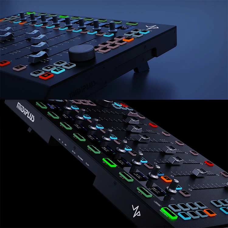 MIDIPLUS Up+ High Quality Live Streaming Studio Master Music Controller Audio Console Professional Mini Digital Audio Mixer