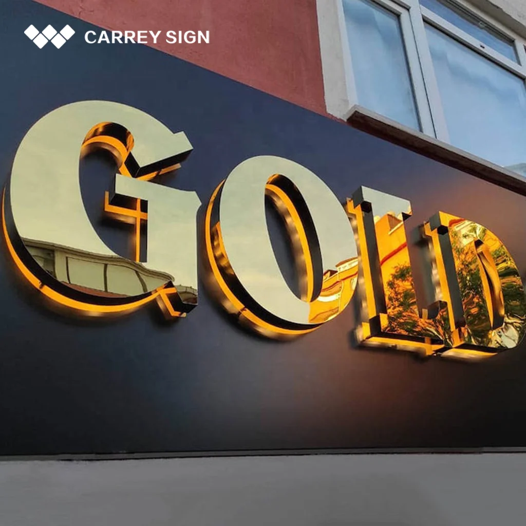 Business 3D Letter for Shop Sign Logo Luminous Building Customized Business Sign Logo Outdoor Storefront LED Channel Letter
