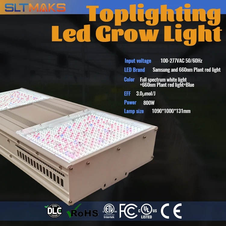 SLTMAKS CE ETL DLC 1930 Sambead 800 Вт 1000 полный спектр Красный Синий растущий свет затемняемый комнатный светодиодный светильник для растений