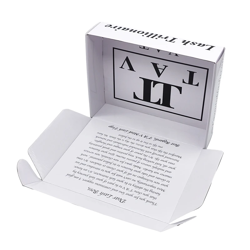 Wholesale customized baby clothes colored soap literature packing express shipping white glossy mailer boxes with custom logo